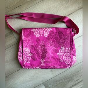 Vera Bradley Pink Paisley Crossbody Messenger Bag